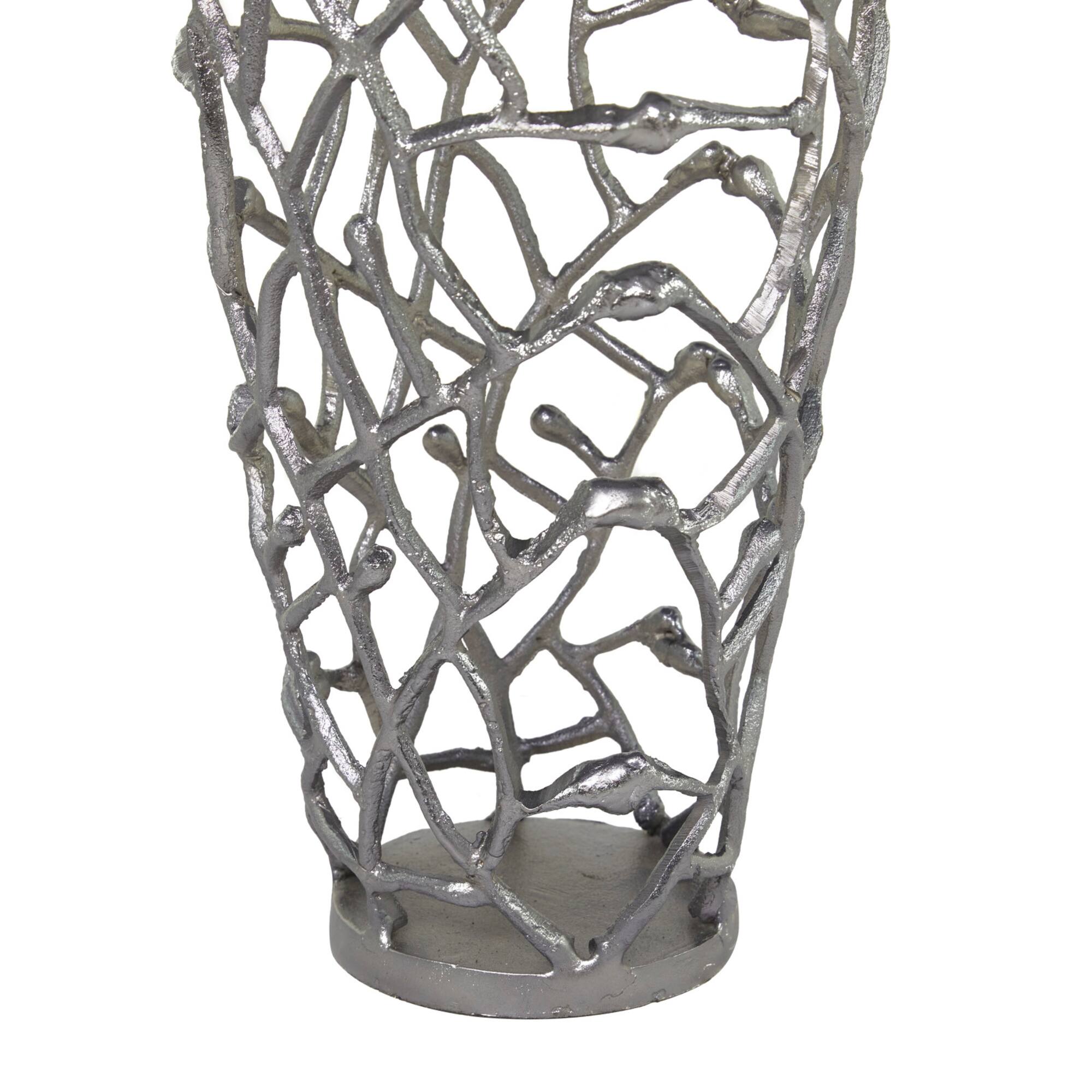 Gold Contemporary Vase, 12" x 12" x 33"